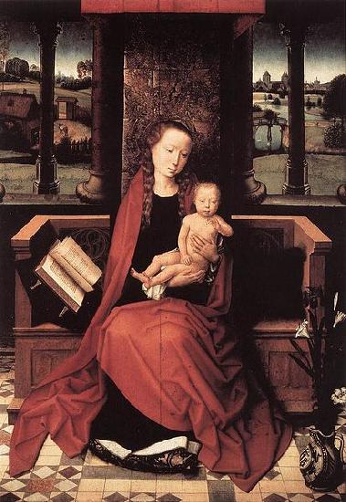 Hans Memling Virgin and Child Enthroned Sweden oil painting art